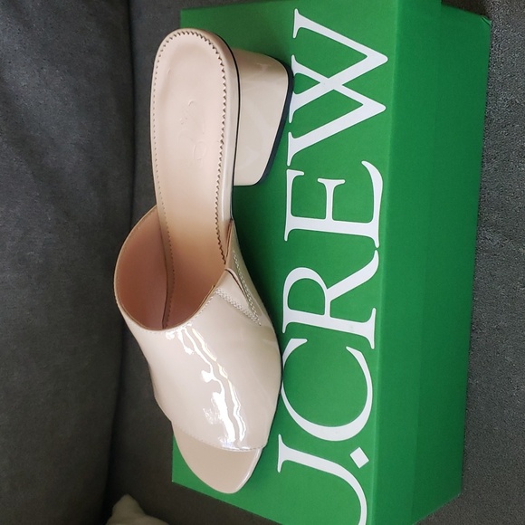 J. Crew Patent Leather Slide, sz 10.5 - Picture 2 of 6